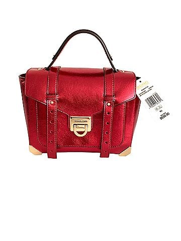 Michael Kors Leather Satchel (view 2)