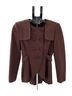 Nanette Lepore 69% Rayon 29% Nylon 2% Spandex 100% Acetate Brown Jacket Size 4 - photo 1