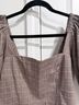 Whimsy + Row Plaid Multi Color Short Sleeve Blouse Size L - photo 6