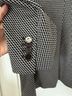 BOSS by HUGO BOSS Houndstooth Black White Blazer Size 16 - photo 5