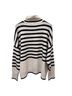 CeCe Stripes Black White Turtleneck Sweater Size XL - photo 2