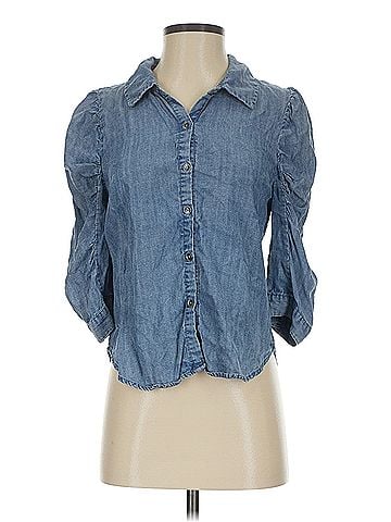 Splendid Splendid 3/4 Sleeve Button Down Shirt (view 1)