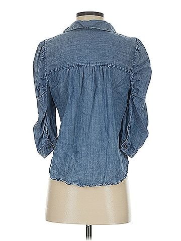 Splendid Splendid 3/4 Sleeve Button Down Shirt (view 2)