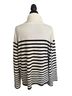 CeCe Stripes Black White Pullover Sweater Size XL - photo 2