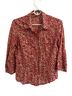 Old Navy Floral Red Button-Down Shirt Size M - photo 1