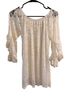 Win Win White Short Sleeve Blouse Size S - photo 2