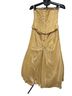 B2 100% Polyester 100% Acetate Gold Cocktail Dress Size 10 - photo 2
