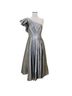 Mac Duggal 100% Polyester Solid Silver Cocktail Dress Size 4 - photo 9