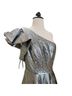 Mac Duggal 100% Polyester Solid Silver Cocktail Dress Size 4 - photo 4