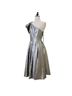 Mac Duggal 100% Polyester Solid Silver Cocktail Dress Size 4 - photo 10