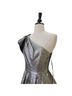 Mac Duggal 100% Polyester Solid Silver Cocktail Dress Size 4 - photo 6