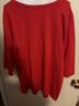 Catherines Red 3/4 Sleeve Blouse Size L - photo 3