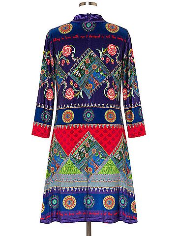 Desigual Velvet Midi Dress Casual Dress (view 2)
