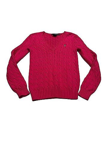 Ralph Lauren Sport V Neck Cable Knit Sweater Casual Sweaters (view 1)