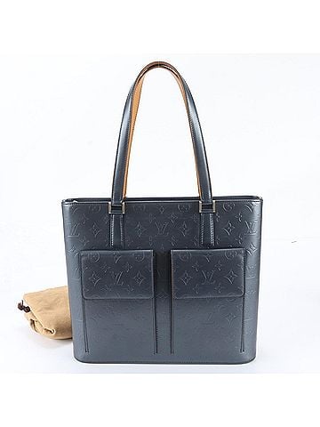 Louis Vuitton Louis Vuitton Monogram Matte Wilwood Blue M55105 Leather Tote Bag Shoulder for Women (view 1)