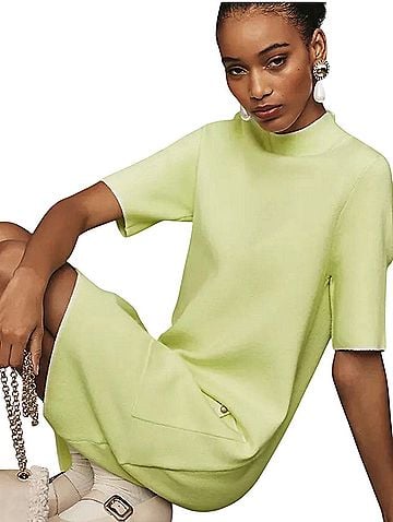 Maeve Annalise Mock-Neck Mini Sweater Dress Cocktail Dress (view 1)