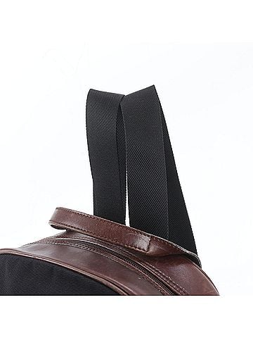 Salvatore Ferragamo Salvatore Ferragamo Leather Canvas Backpack Shoulder Bag for Men (view 2)