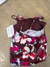 Athleta Burgundy Floral Tankini Swimsuit Swimsuit Top - photo 3