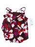 Athleta Burgundy Floral Tankini Swimsuit Swimsuit Top - photo 1