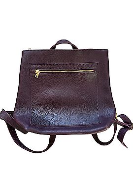 Portland Leather Goods Tote Leather Backpack (view 2)