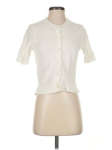 Alex Mill Elle Cardigan Sweater in Linen Cotton Alex Mill Short Sleeve Top (view 1)