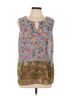 CAbi 100% Polyester Gray C Abi Sleeveless Blouse Size L - photo 1