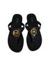 Michael Kors Black Flip Flops Size 8 - photo 1