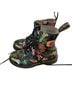 Dr. Martens Floral Black Boots Size 6 - photo 2