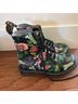 Dr. Martens Floral Black Boots Size 6 - photo 4