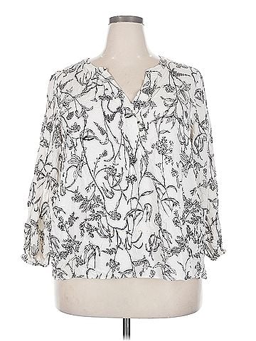 Philosophy Republic Clothing Philosophy Republic Clothing 3/4 Sleeve Blouse (view 1)