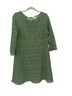 Chico's 100% Polyester Green Cocktail Dress Size 10 - photo 1