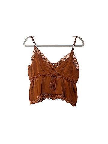American Eagle Outfitters babydoll cropped camisole Sleeveless Blouse (view 1)