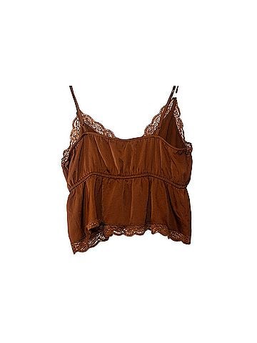 American Eagle Outfitters babydoll cropped camisole Sleeveless Blouse (view 2)