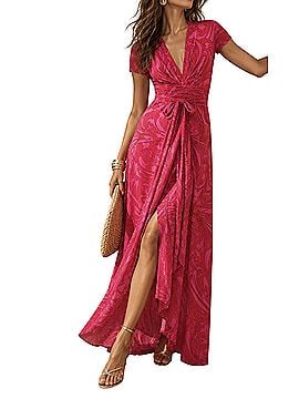 MICHAEL Michael Kors Cynthia Paisley Maxi Casual Dress (view 1)