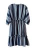 Taylor 100% Polyester Stripes Blue White Casual Dress Size 12 - photo 2