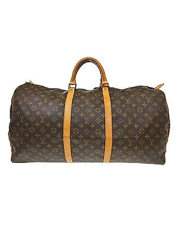 Louis Vuitton Keepall Monogram Canvas Brown Canvas Travel Bag Bag (view 1)