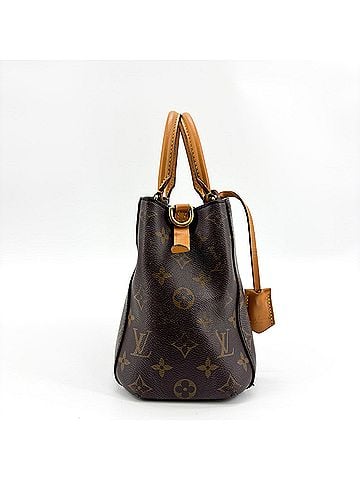 Louis Vuitton Montaigne Monogram Canvas Brown Canvas Handbag (view 2)