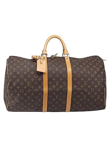Louis Vuitton Keepall Bag Monogram Canvas Brown Canvas Travel Bag Bag (view 1)