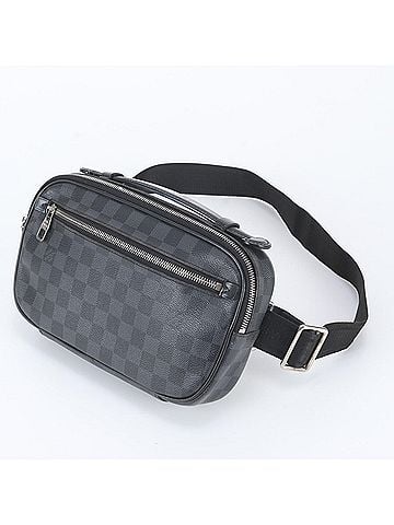 Louis Vuitton Louis Vuitton Damier Graphite Ambrelle N41289 Leather Body Bag Waist Pouch for Men (view 1)