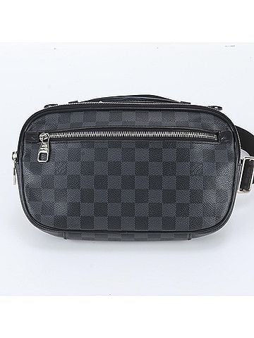 Louis Vuitton Louis Vuitton Damier Graphite Ambrelle N41289 Leather Body Bag Waist Pouch for Men (view 2)