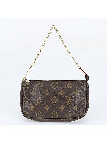 Louis Vuitton Louis Vuitton Monogram Mini Pochette Accessoires M58009 Leather Handbag Tote Bag for Women (view 1)