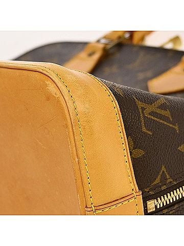 Louis Vuitton Alma Handbag Monogram Canvas Brown Canvas Handbag (view 2)