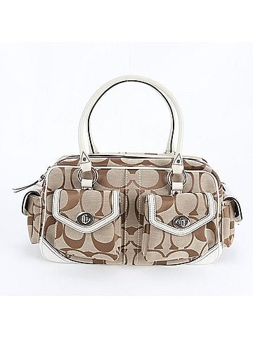 Coach Coach 6232 Signature Turnlock Leather Tote Bag Mini Boston Shoulder for Women (view 1)