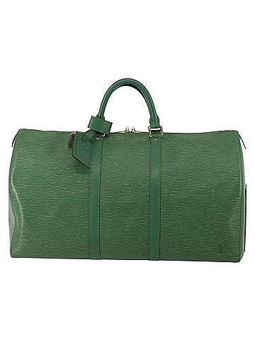 Louis Vuitton Keepall Bag Epi Leather Brown Canvas Travel Bag Bag (view 1)