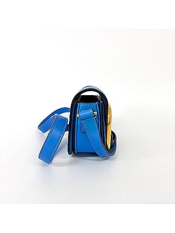 Valentino Garavani Supervee Leather Blue Leather Crossbody Bag Bag (view 2)