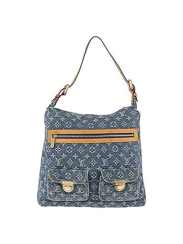 Louis Vuitton Baggy Grand Modèle Denim Blue Canvas Handbag (view 1)