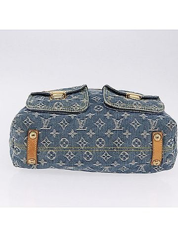 Louis Vuitton Baggy Grand Modèle Denim Blue Canvas Handbag (view 2)