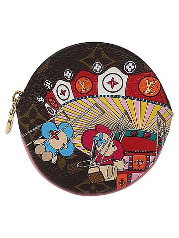 Louis Vuitton Round Coin Purse Limited Edition Vivienne Xmas Monogram Canvas Multicolour Canvas Wallets Accessory (view 1)