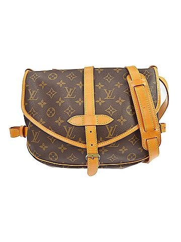 Louis Vuitton Saumur Handbag Monogram Canvas Brown Canvas Handbag (view 1)