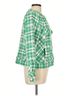 CAbi 100% Cotton Plaid Green C Abi Jacket Size L - photo 3